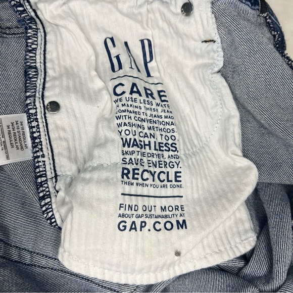 GAP High Rise Stride Wide-Leg Jeans Dark Wash Size 18R 34 - Picture 7 of 12